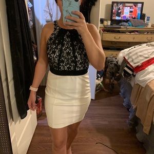 Black and white dress